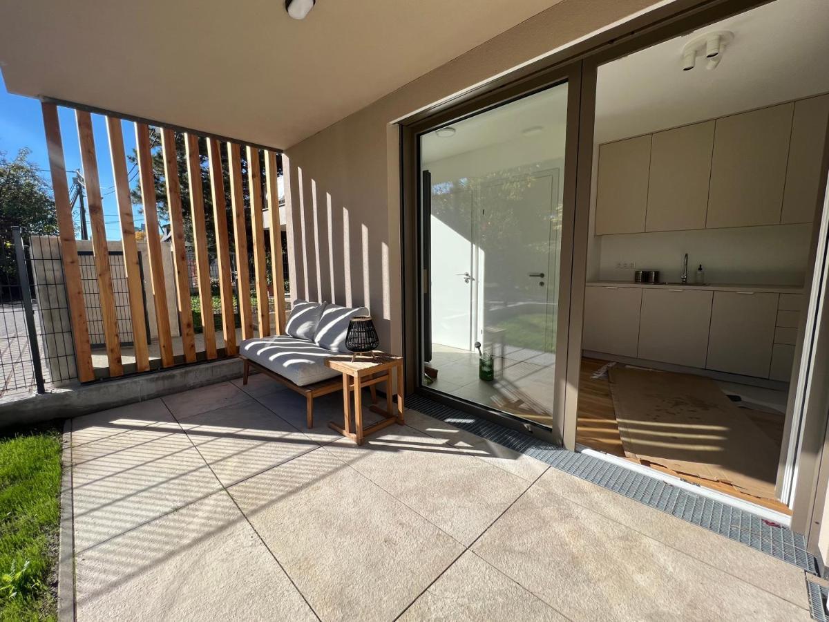 Modern Studio Gardenia_Gartenwohnung Alte Donau Відень Екстер'єр фото